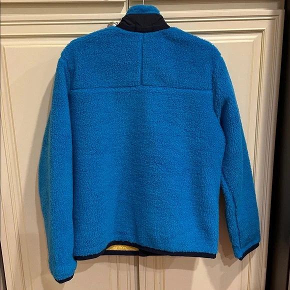 Polo Ralph Lauren Blue Sherpa Fleece Jacket with Navy Pocket - Picture 5 of 13